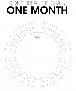 Interactive poster that helps you creating and tracking hew tasks in your life