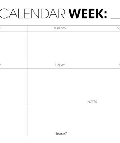 calendar week poster