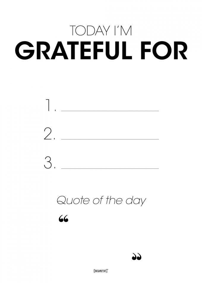 today im grateful for - poster
