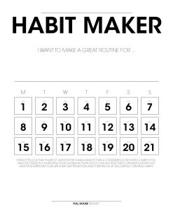 habit maker or habit tracker