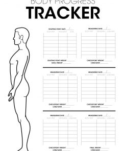 Progress tracker male poster
