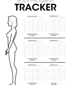 Progress tracker female poster