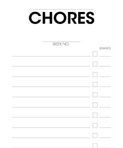 chores poster